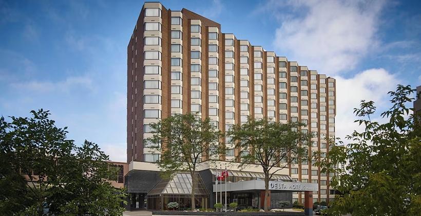 Delta Hotels by Marriott building exterior offering convenient access for a shopping stay