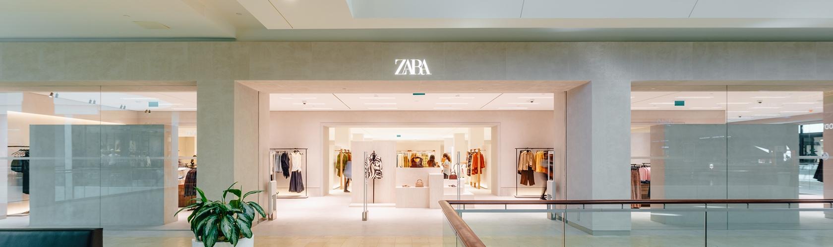 Zara storefront showcasing modern fashion collections and highlighting a new store opening