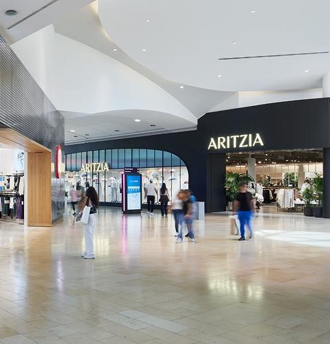 Premium retail spaces and storefronts available for leasing in a high-traffic shopping destination