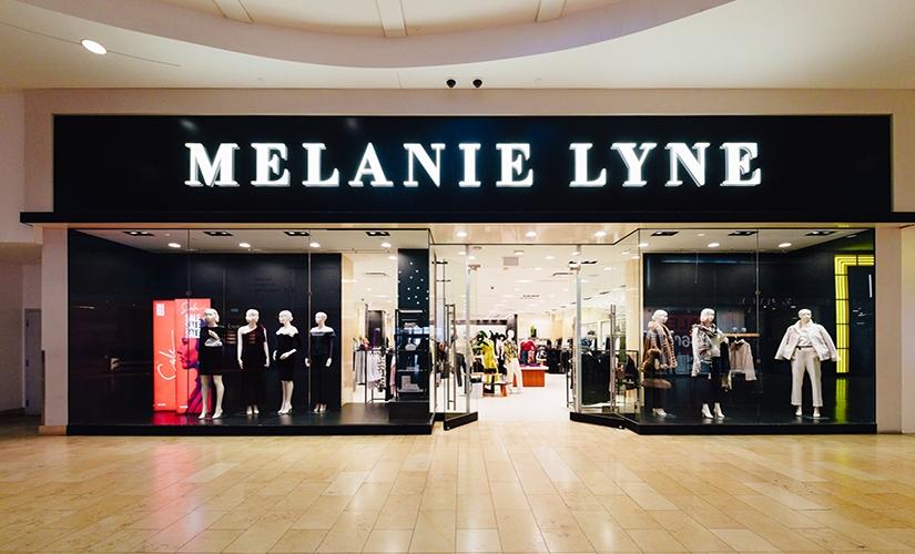 Melanie Lyne inside Square One Shopping Centre