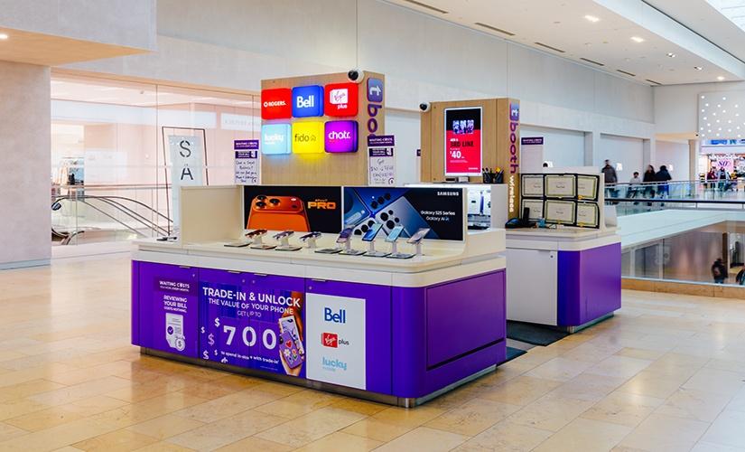 Tbooth Wireless (kiosk) inside Square One Shopping Centre