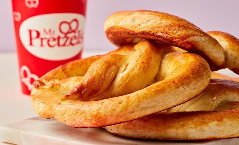 Mr. Pretzels inside Square One Shopping Centre