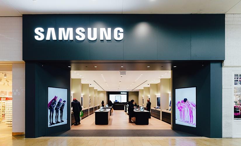 Samsung inside Square One Shopping Centre