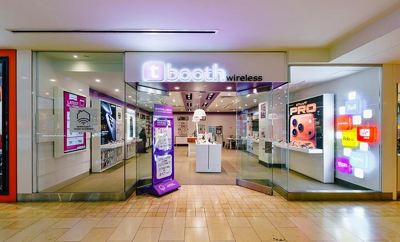 Tbooth wireless inside Square One Shopping Centre