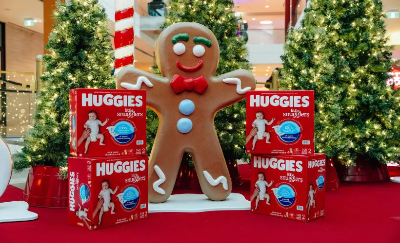 Baby's First Christmas with Huggies